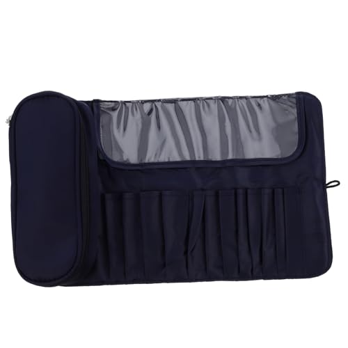 CALLARON Tasche Für Make-up-Pinsel Bürste Rolltasche Reise-Make-up-pinseltasche Make -up -Fall Organizer Für Make-up-Pinsel Kosmetikkoffer Pinselhalter Make-up-Organizer Blue Polyester von CALLARON