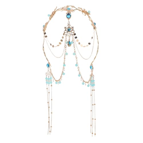 CALLARON Tassel Stirnketten-schmuck für Frauen Traditioneller Chinesischer Stil Hautfreundlich und Langlebig für Hochzeiten Hanfu Kostüm Fotografie und Bühnenauftritte von CALLARON