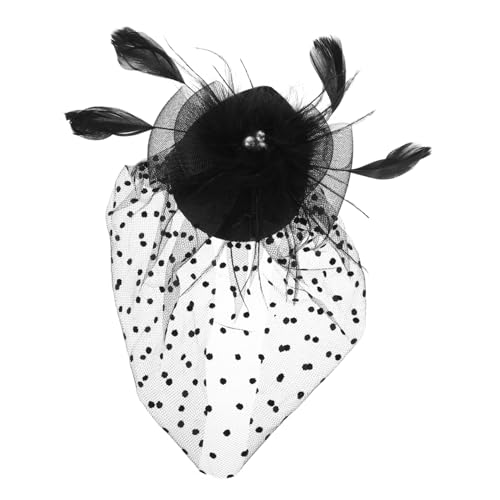 CALLARON Tea Party Fascinator Hut Für Damen Eleganter Haarschmuck Mit Netz Perlen Und Federn Für Hochzeiten Bankette Und Besondere Anlässe Als Brautkopfschmuck Für Festliche von CALLARON