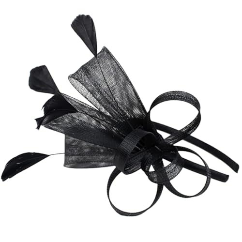 CALLARON Fascinator Stirnband Für Damen Federhut Modischer Haarschmuck Für Hochzeit Teeparty Bankett Und Andere Anlässe von CALLARON