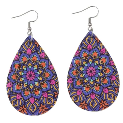 CALLARON Teardrop Ohrringe für Damen Leichte Boho Vintage Hängende Ohrringe Retro Ohrschmuck Stilvolle Damenohrringe für von CALLARON
