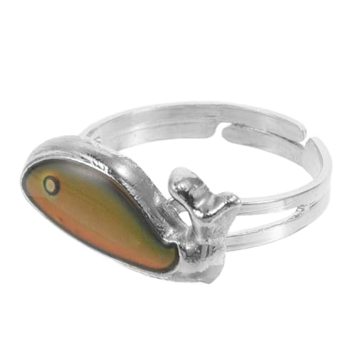 CALLARON Temperaturfühler Farbwechsel Ring Damen Schmuck Verstellbar Modisch Lustig von CALLARON