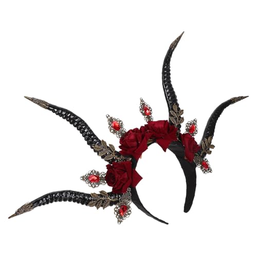 CALLARON Teufel Haarreif für Halloween Kostüm Gothic Party Zubehör mit Kreativen Details für Erwachsene Einzigartiges Teufelsdesign für Unvergessliche Feiern von CALLARON