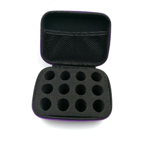 CALLARON Tragbare Ätherische Öle Flaschen Aufbewahrungstasche Kapazität Stoßfest Reisefreundlich Schwarz Orange Kompakte Organizer Tasche von CALLARON