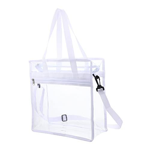 CALLARON Transparente Damen Schultertasche Leicht Tragbare Umhängetasche Aus Hochwertigem PVC-Material Für Einkaufen Reisen Und Täglichen Gebrauch Mit Exquisiter Verarbeitung Und Großer von CALLARON