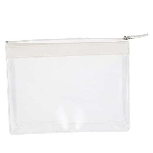 CALLARON Transparente Kosmetiktasche Kulturbeutel Tragbare Aufbewahrungstasche für Damen für Reisen und Make Up Tools mit Reißverschluss von CALLARON