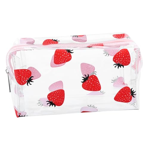 CALLARON Transparente Make-up-Tasche Aus PVC Durchsichtiger Kosmetik-Organizer Tragbare Reisetasche Für Kulturbeutel Aufbewahrungstasche Für Kosmetika Und Toilettenartikel Im Freien von CALLARON