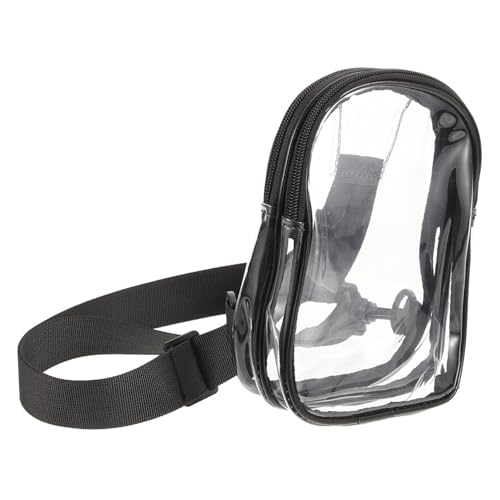 CALLARON Transparente Sport Slingbag PVC Brustbeutel mit Verstellbarem Gurt für Laufen Reisen Outdoor Damen Herren von CALLARON