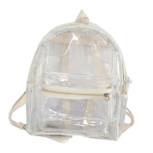 CALLARON Transparenter Rucksack Für Schule Langlebig Und Leicht Für Damen Mit Einfachem Zugang Zu Accessoires Für Reisen Und Alltag Wasserabweisend Elegantes Design von CALLARON