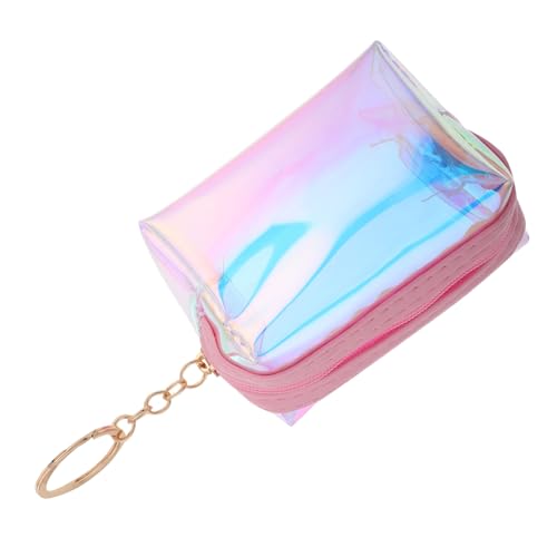 CALLARON Transparenter Mini Geldbeutel Schlüsselanhänger Mit Holografischem Finish Praktische Schlüsseltasche Für Studenten Leicht Und Kompakt Langlebiges Material Für Münzen Und von CALLARON