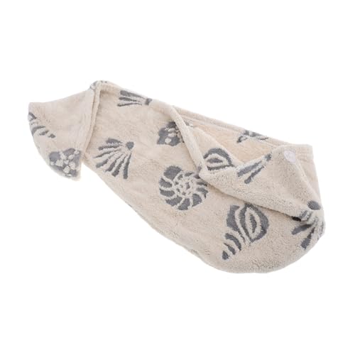 CALLARON Haarturban Für Schnelltrocknendes Handtuch Für Haar Super Saugfähiger Haartrockner Vielseitiges Badetuch Für Und Weichem Material Cremefarbe von CALLARON