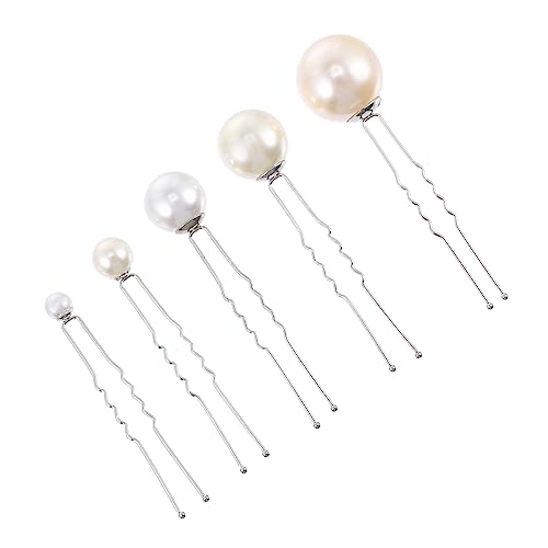 CALLARON 16stücke U-förmige Haarnadeln Mit Perlenclips Für Hochzeit Perlenhaarnadeln Als Brautschmuck Haaraccessoires Für Brautjungfer Und Festlichkeiten Perlenkopfschmuck Für von CALLARON