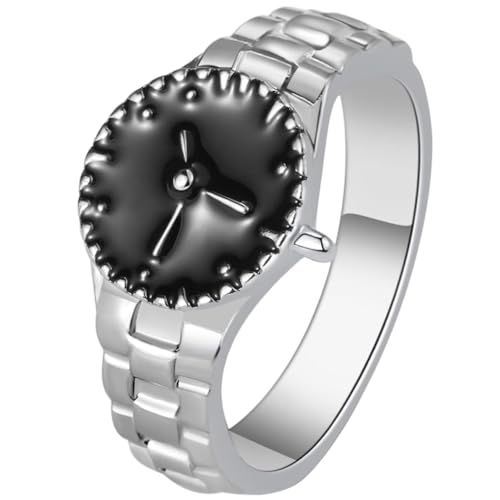 CALLARON Uhrenring für Frauen Kreativer Finger Accessoire Lustiger Ring Elegantes Design für Partys Hochzeiten und Besondere Anlässe Perfektes für Freundin oder Frau von CALLARON