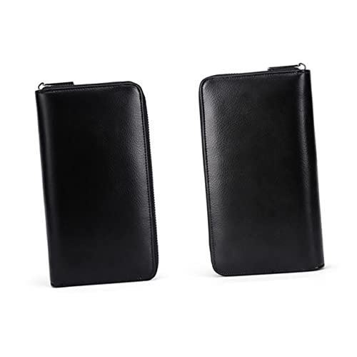 CALLARON Anti-diebstahl Geldbörse Mit Langem Absatz Multifunktionaler Kreditkartenhalter Und Geldaufbewahrungstasche Große Kapazität Elegantes Design Für Damen Und Herren Schwarz von CALLARON