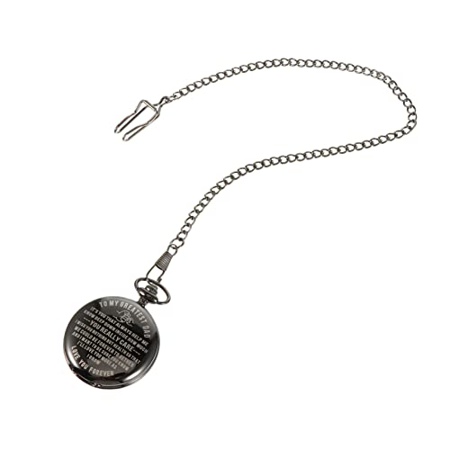 CALLARON Vatertags-taschenuhr Männer Stift Karabiner Uhr Automatikuhren Halskettenuhr Uhrengehäuse Für Herren Vatertagsgeschenk Herrenarmbanduhren Taschenuhr Mit Kette Vintage-Tasche Metall von CALLARON