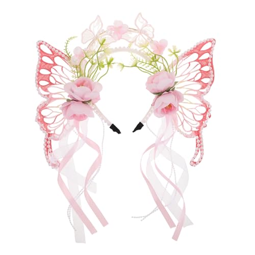 CALLARON Verspieltes Haaraccessoire für Cosplay Hochzeiten und Festivals Leicht und Anpassbar mit Fließendem Band für Einen Märchenhaften Look von CALLARON