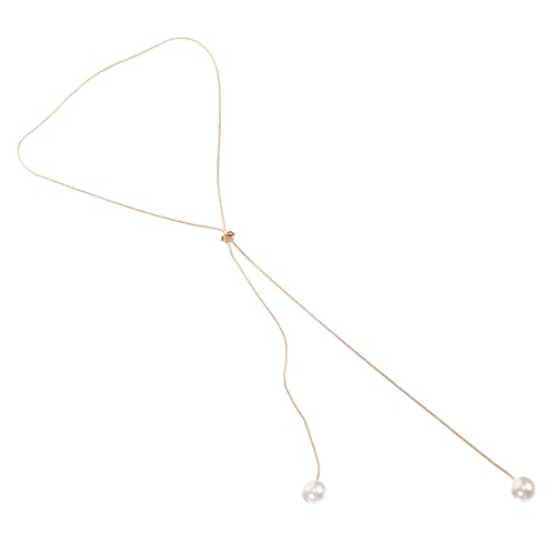 CALLARON Verstellbare Damen Halskette mit Zarter Perlenverzierung Modischer Schmuck Leichte Einstellbare Elegant für Geburtstag Hochzeit Alltag Geeignet von CALLARON