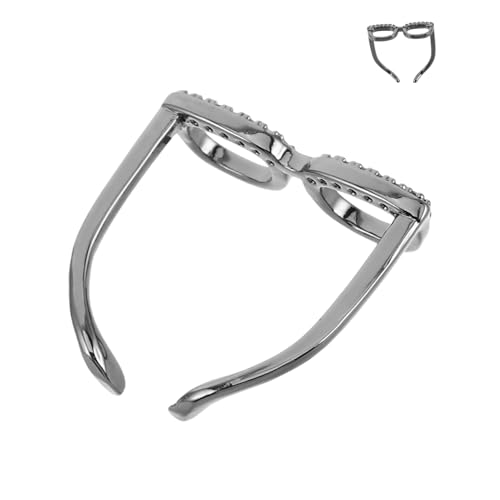 CALLARON Verstellbarer Mini Brillenring aus Kupfer für Damen Schmuck Leichter Kompakter Statement Ring als Liebessymbol für Indexfinger und Alltag von CALLARON