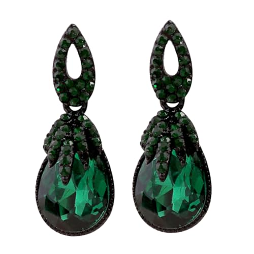 CALLARON Vintage Boho Ohrringe mit Wasserfall Design Grüner für Frauen zu Festen und Alltag Perfekter Schmuck für Hochzeiten und Besondere Anlässe von CALLARON