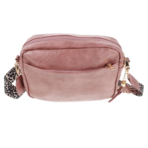 CALLARON Vintage Fake Schultertasche für Frauen mit Verstellbarem Breitem Schultergurt für Shopping oder Reisen Praktische Fächer und Dynamisches Quasten Design CALLARON Vintage Fake Schultertasche für Frauen mit Verstellbarem Breitem Schultergurt für Shopping oder Reisen Praktische Fächer und Dynamisches Quasten Design von CALLARON