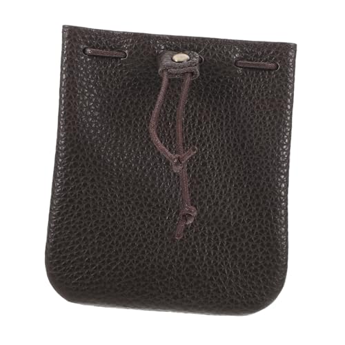 CALLARON Vintage Münzbeutel Klein Geldbeutel aus Robustem Material Stilvoller Retro Geldbeutel mit Zugband Vielseitig für Herren Damen Kompakte Münzaufbewahrung für Alltag und Reise von CALLARON