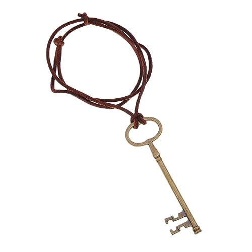 CALLARON Vintage PU Schlüsselanhänger Halskette für Damen und Herren Kreatives Schlichtes Design für Schüler und Modebewusste Frauen für Partys und Besondere Anlässe von CALLARON