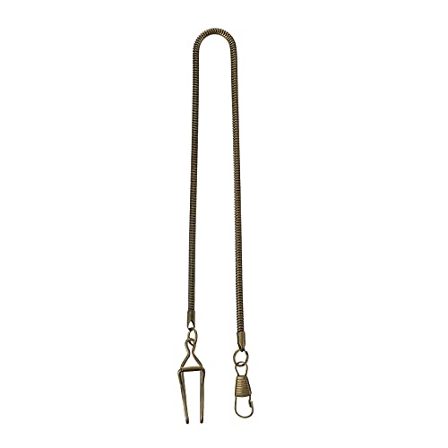 CALLARON Vintage Taschenuhr Kette Mit Karabinerhaken Robuste Für Herren Und Damen Retro Stil Für Formelle Und Anlässe Langlebiges Accessoire Für Taschenuhren Und Sammler von CALLARON