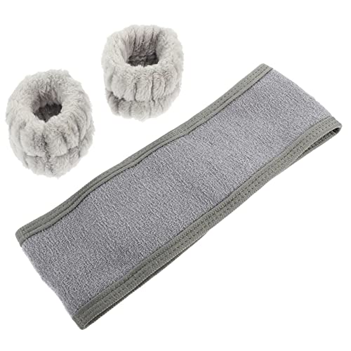 CALLARON Wasch Stirnband Und Armband Für Gesichtspflege Haarband Zum Schminken Duschen Yoga Und Spa Für Damen Und Mädchen von CALLARON