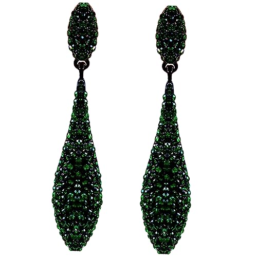 CALLARON Wasserfall Tropfen Ohrringe Damen Hängend Strass Schmuck Leicht Elegant Sommer Hochzeit Party Accessoire von CALLARON