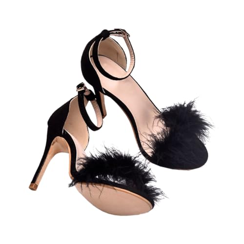 CALLARON Wedge Heel Pumps Damen Open Toe High Heels Sandaletten Elegant Leicht Zu Tragen Komfortable Berufsschuhe Für Arbeit Und Party von CALLARON