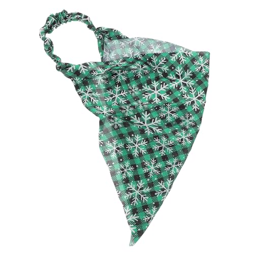 CALLARON Dreieckstuch Für Damen Mit Pferdeschwanzband Satin-haargummi Elastisches Stirnband Weihnachts-kopftuch Chiffon-haartuch Multifunktionales Haar-accessoire Für Frauen Und Mädchen von CALLARON