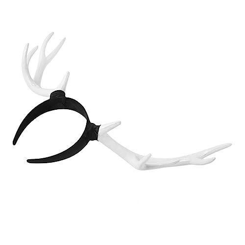CALLARON Weihnachtliches Rentier Haarreif mit Großen Geweihen Leichtes Stirnband für Party Cosplay Geburtstag und Festliche Anlässe Attraktives Design Strapazierfähiges Material Mädchen von CALLARON