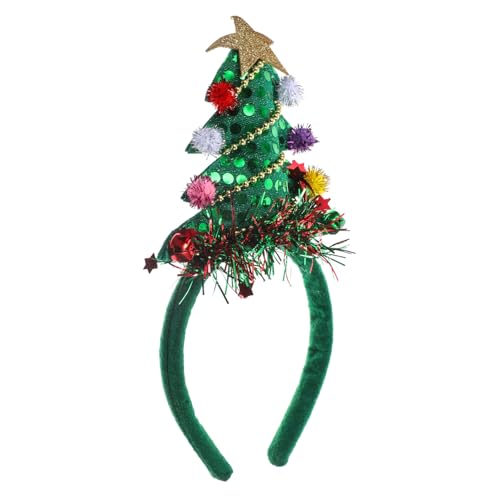 CALLARON Weihnachtsbaum Stirnband mit Glöckchen für und Mädchen Festliches Haaraccessoire Dekoratives Weihnachts Haarband für Partys und Tägliche Outfits von CALLARON