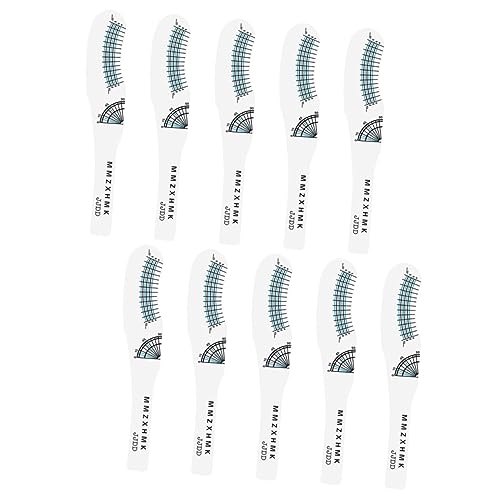 CALLARON Wimpernmesswerkzeug 10 Stück Wimpernverlängerung Schablone Aus Papier Leicht Wiederverwendbar Für Präzises Messen Von Wimpernlänge Krümmungsgrad Für Salon Zuhause von CALLARON