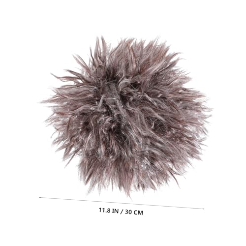 CALLARON Wissenschaftler Perücke Set mit Braunen Zöpfen Klebe-augenbrauen und Schnurrbart Realistisch Angenehm Vielseitig für Erwachsene Halloween Kostüm und Cosplay von CALLARON