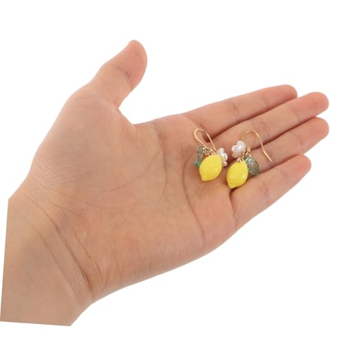 CALLARON Zitronenohrringe Für Damen Minimalistische Ohrstecker Mit Realistischem Zitronenanhänger Leicht Und Angenehm Zu Tragen Süße Fruchtschmuck Für Alltag Und Partys von CALLARON