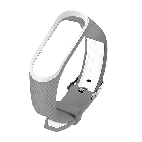 CALLARON Unisex Silikonarmband Uhrenarmband Ersatzband Kompatibel Band 3/4 Grau Weiß CALLARON Unisex Silikonarmband Uhrenarmband Ersatzband Kompatibel Band 3/4 Grau Weiß von CALLARON