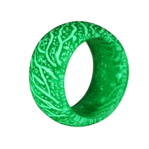 CALLARON Schmuck schöner Ring Glühringe leuchten in den dunklen Ringen Silikongummiband Geschenke freundschaftsringe lustiger Ring leuchtender Ring kleiner Ring Achat Heiligenschein von CALLARON