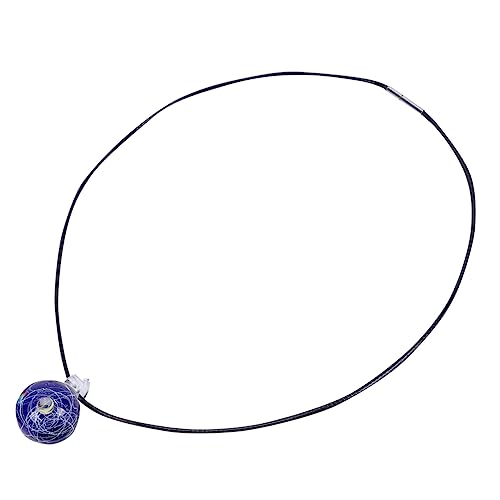 CALLARON j-Halskette für Damen Halsketten für Frauen Halskette aus Glas Sonnensystem-Anhänger eine Halskette Mode Halskette Dekor Halskettenanhänger Glaskugel schmücken Geschenk Liebhaber von CALLARON