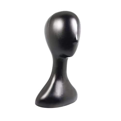 CALLARON Kunststoff Mannequin Kopf für Frauen Trainingskopf Modell Perückenständer Langlebig und Bruchsicher für Hut Display und Friseure von CALLARON