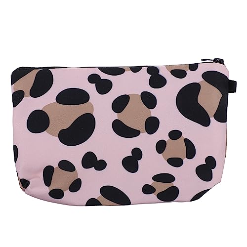 CALLARON Leopardenmuster Kosmetiktasche Reise Kulturtasche Polyester Schminktasche für Damen Tragbare Körperpflegetasche CALLARON Leopardenmuster Kosmetiktasche Reise Kulturtasche Polyester Schminktasche für Damen Tragbare Körperpflegetasche von CALLARON