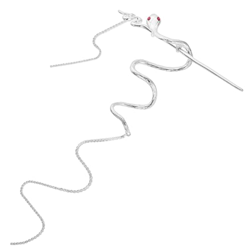 CALLARON Metall Schlange Haarstab mit Quaste für Damen Vintage Haarnadel für Lange Haare Chinesisches Haarzubehör für Hochzeiten und Besondere Anlässe von CALLARON