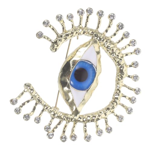 Vintage Augen Brosche mit Teufelsaugen Design Stilvolle Anstecknadel für Kleidung Rucksack Dekoration Leicht Sicher für Täglichen Gebrauch von CALLARON