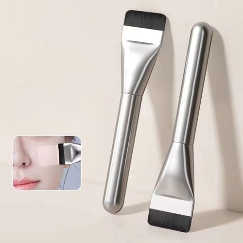 2 StüCk Foundation Pinsel Flach, Concealer Brush, Fondationspinsel, Ultra Thin Foundation Brush, Flacher Make Up Pinsel Foundation, Auch Als Stilvolles Geschenk FüR Frauen Und MäDchen Geeignet von CALLYSONIC