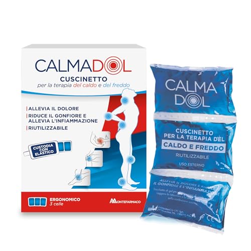 Calmadol Kissen für Schmerzen, Rheuma, Prellungen – Kryotherapie und Wärmetherapie – lindert Schmerzen, reduziert Schwellungen und Entzündungen (wiederverwendbar) von Calmadol