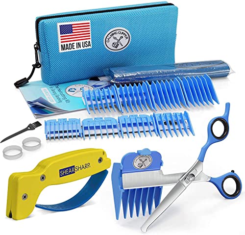 Calming Clipper - Das stille, sanfte Haarschneide-Set für Kinder mit Autismus und sensorischer Empfindlichkeit – inklusive Friseurumhang (20 Stück RH + Spitzer) von CALMING CLIPPER