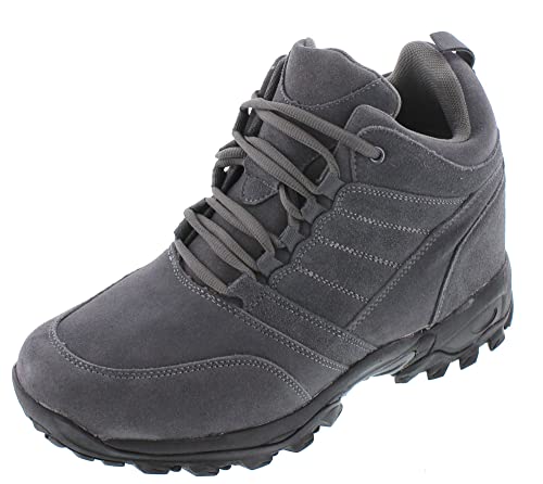 CALTO - H0032-4 Zoll Taller - Größe 8 D US - Höhe zunehmende Aufzug Schuhe - Grau Lace-up Wanderschuhe CALTO - H0032-4 Zoll Taller - Größe 8 D US - Höhe zunehmende Aufzug Schuhe - Grau Lace-up Wanderschuhe von CALTO