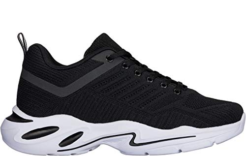 CALTO Herren-Schuhe, unsichtbar, höhensteigend, superleicht, sportlich, 6,6 cm größer, Schwarz, 41 EU von CALTO