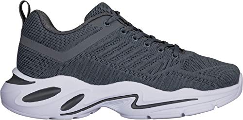 CALTO Herren unsichtbare Höhenerhöhung Schuhe – super leichte sportliche Sneaker – 6,6 cm größer, GRAU, 43 EU von CALTO