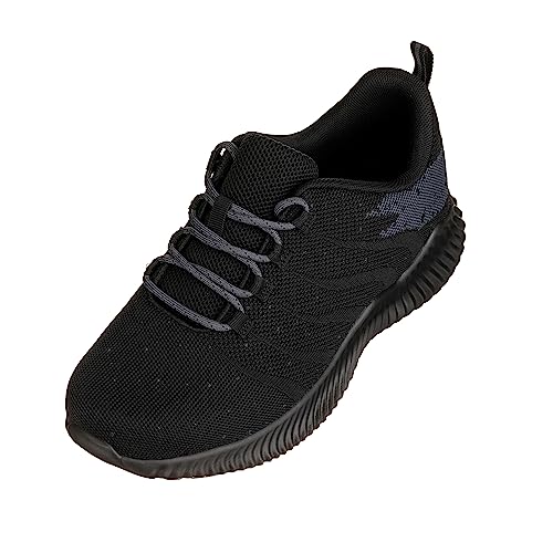 CALTO Herren unsichtbare Höhenerhöhung Schuhe – ultraleichte sportliche Sneaker – 6,6 cm größer, GRAU, 42.5 EU, Q216-9.5 von CALTO
